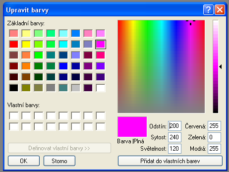 Magenta v MS Paint