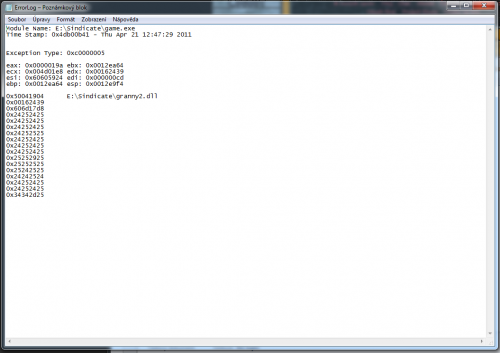 ErrorLog.png (66.73 KiB) Zobrazeno 2772 x Error Log